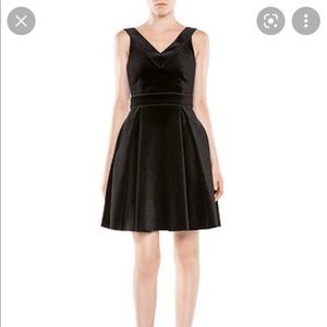 Maje black suede dress